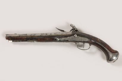 Pistolet à silex Barthelemy Beurlier. Canon...