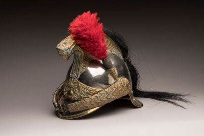 Casque d’officier de Dragons modèle 1874....