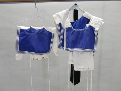 Lot de tenues de Marine: 4 cols bleus, une...