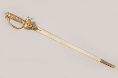 Somptueuse dague de vènerie 
Monture en bronze...