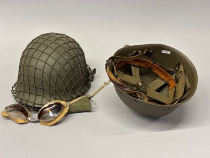 France, guerre d’Indochine, casque M51.
Casque...