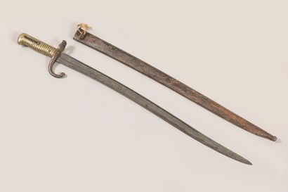 Baïonnette chassepot, Second Empire
Avec...