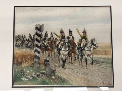 Edouard Detaille 1848-1912, d'après.
Trompettes...