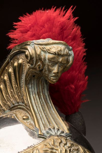 Casque d’officier de Dragons modèle 1874....