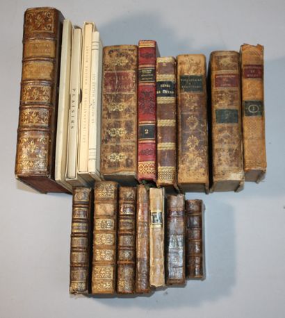 BINDINGS. 
Small lot of 13 mismatched 18th...