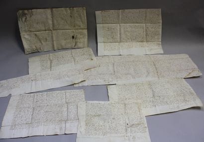 [ARCHIVES MANUSCRITES XVIe siècle]. Important...