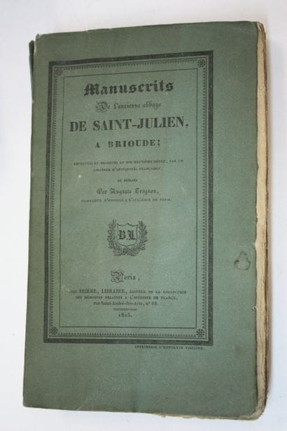 TROGNON (Auguste). Manuscrits de l’ancienne...
