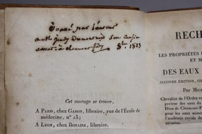 BERTRAND (Michel). Recherches sur les propriétés...