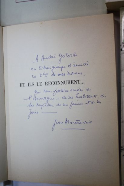 MONTAURIER (Jean). 10 volumes dédicacés :...