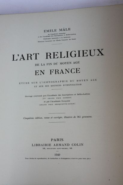MALE (Emile). L’art religieux en France XIIe...