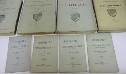 [METZ]. 5 volumes in-4, brochés. 
PELT. Etudes...