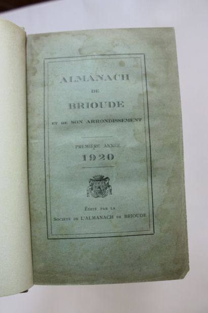 ALMANACH DE BRIOUDE ET DE SON ARRONDISSEMENT.
Du...
