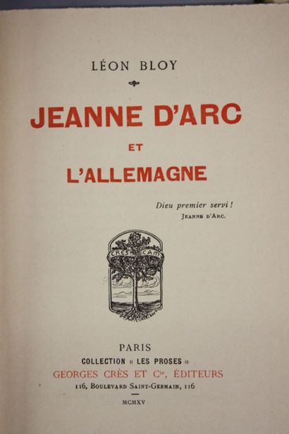 BARRES BLOY BAINVILLE CHATEAUBRIANT MAURRAS...