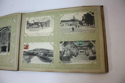ALBUM DE CARTES POSTALES ANCIENNES. Environ...