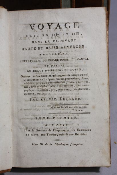 LEGRAND D'AUSSY (Pierre-Jean-Baptiste). Voyage...