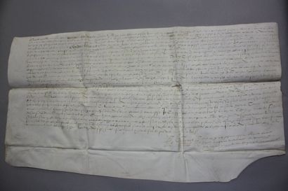 [ARCHIVES MANUSCRITES XVIe siècle]. Important...