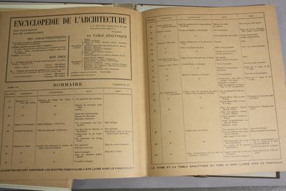 Encyclopédie de l’architecture. Tomes 7 à...