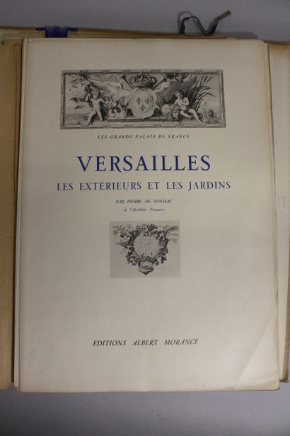 [VERSAILLES FONTAINEBLEAU LOUVRE]. 
NOLHAC...