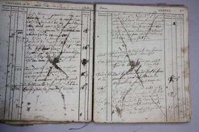 [AUBUSSON PENITENTS NOIRS]. Deux registres...