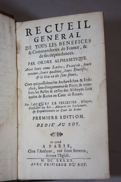 LE PELLETIER (Jacques). Recueil général de...