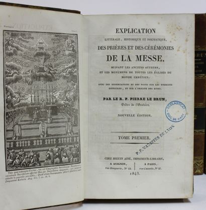LE BRUN (R. P. Pierre). Explication littérale,...