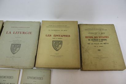 [METZ]. 5 volumes in-4, brochés. 
PELT. Etudes...