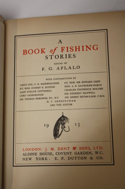 AFLALO (F. G.). A book of fishing stories.
London,...