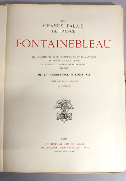 [VERSAILLES FONTAINEBLEAU LOUVRE]. 
NOLHAC...