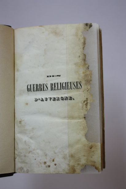 IMBERDIS (André). Histoire des guerres religieuses...