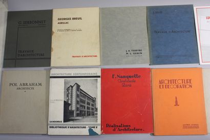 [MONOGRAPHIES D’ARCHITECTES]. 17 volumes...