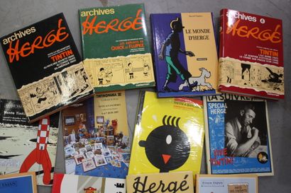 HERGE et TINTIN. 15 volumes : Archives Hergé,...