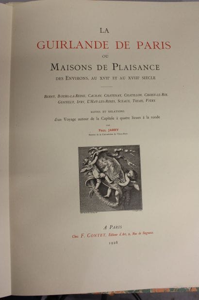 JARRY (Paul). La Guirlande de Paris ou Maisons...
