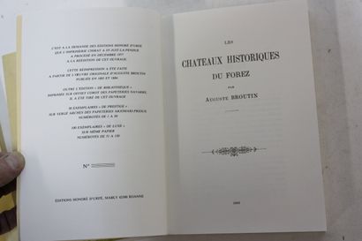 BROUTIN (Aug.). Châteaux historiques du Forez....