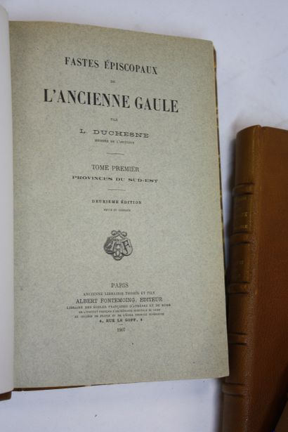 DUCHESNE (Louis). Fastes épiscopaux de l’ancienne...