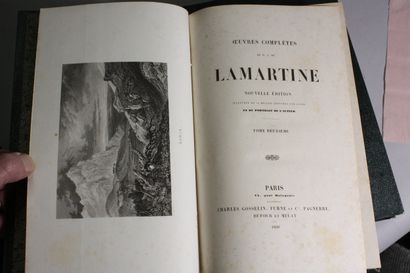 LAMARTINE. 5 volumes des Œuvres complètes...