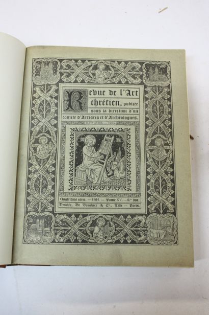 REVUE DE L’ART CHRETIEN. 7 volumes. 
1905,...