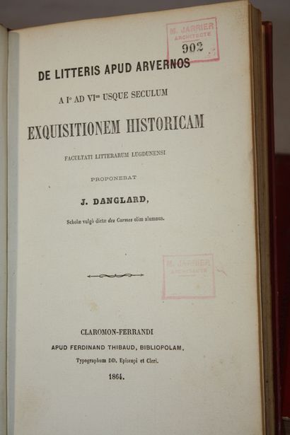 DANGLARD (Abbé J.). De Stace et surtout de...