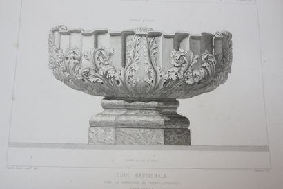 MOBILIER D’EGLISES. Ouvrages en pierre, en...