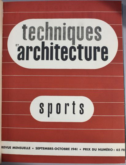 TECHNIQUE ET ARCHITECTURE. Revue mensuelle....