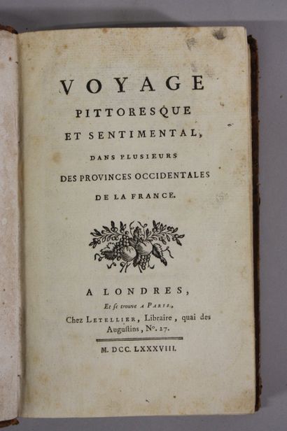 [VOYAGES]. Voyage pittoresque et sentimental,...