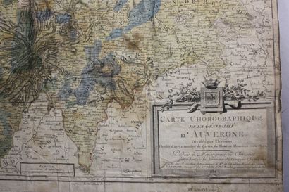 DEZAUCHE. Carte chorographique de la Généralité...
