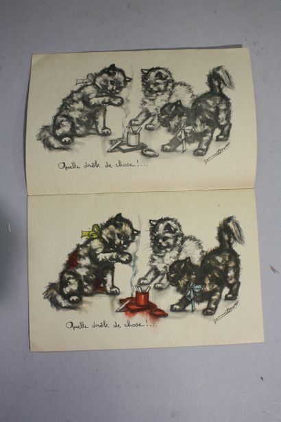 VARIA. Dont collection de buvards, cartes...