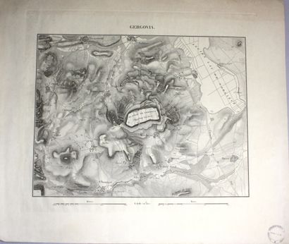 [GERGOVIE]. Gergovia. 
1 feuille gravée,...