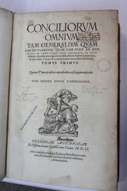 [CRABE (Pierre)]. Conciliorum omnium tam...