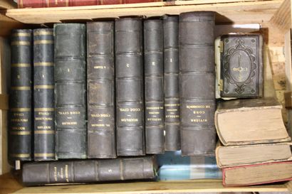 4 cartons de livres reliés du XIXe siècle...