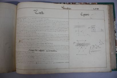 [MANUSCRIT] - FAURE (Michel). Cours de Géométrie,...