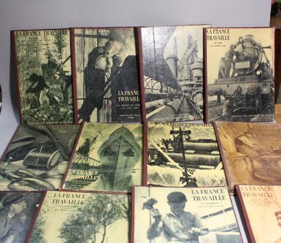 La France Travaille. Réunion de 14 volumes....