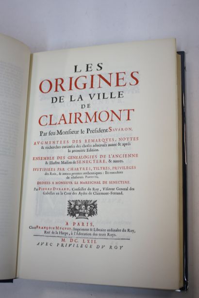SAVARON (Jean). Les origines de la ville...