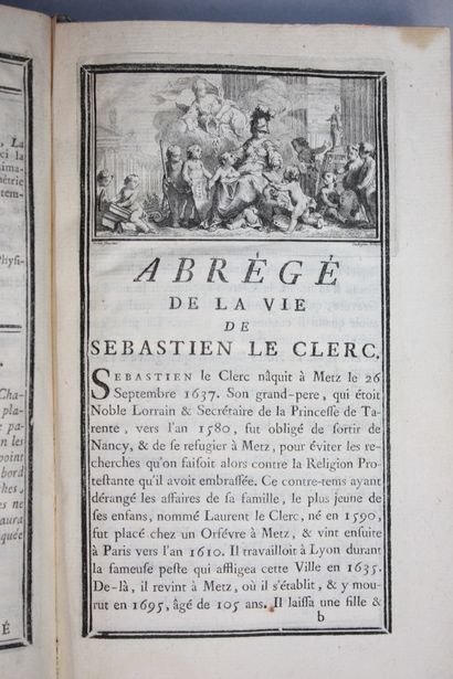 LE CLERC (Sébastien). Traité de Géométrie,...