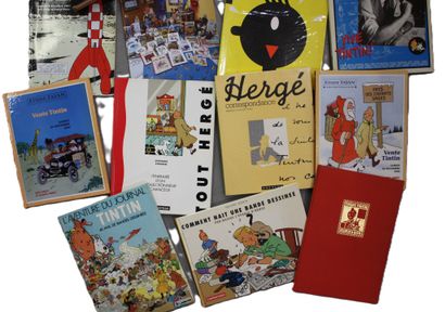 HERGE et TINTIN. 15 volumes : Archives Hergé,...